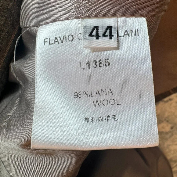 Flavio Castellani Pinstripe Wool Blazer Women's Size US 8  IT 44 Academia Preppy - Picture 13 of 16